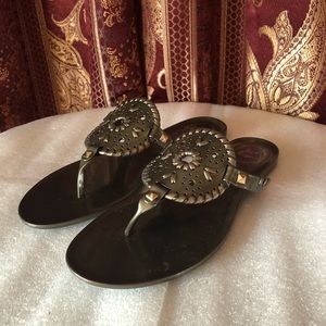 Jack Rogers Georgica Jelly Sandal, Bronz (9)